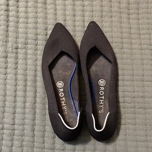 Rothy's Women's Black and Blue Flats